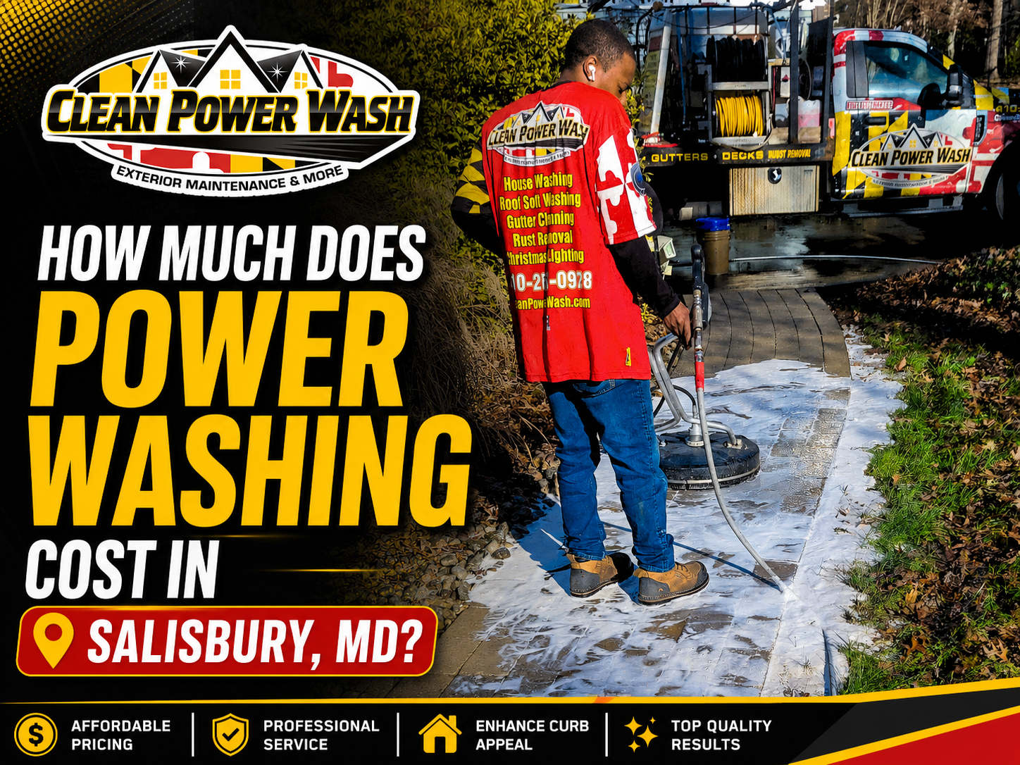 Power Washing Cost in Salisbury MD