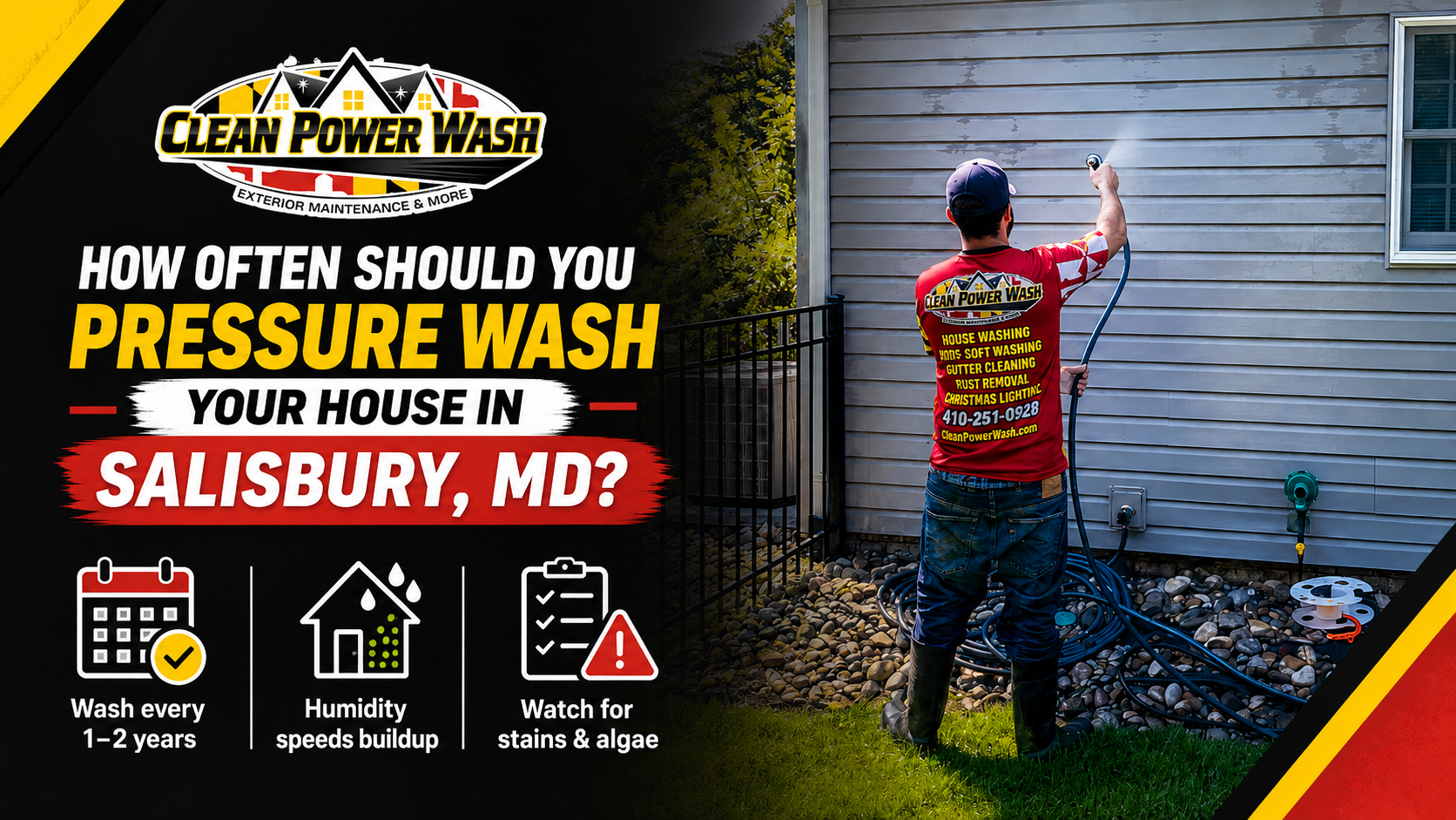 How Often Should You Pressure Wash Your House in Salisbury, MD